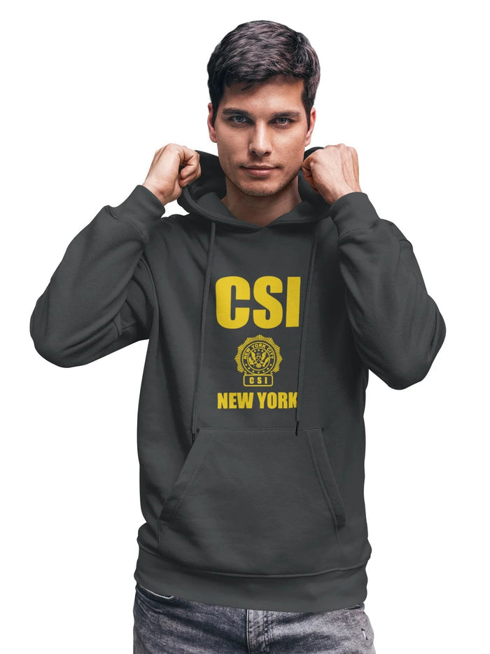 Men's CSI New York Hoodie Crime Scene Investigation Sweatshirt