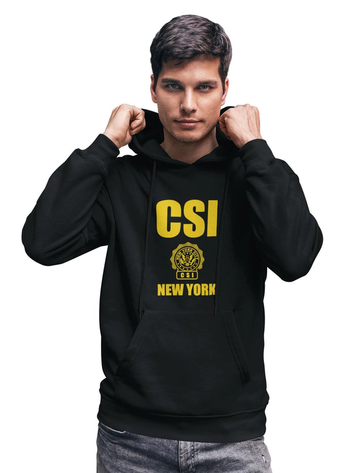 Men's CSI New York Hoodie Crime Scene Investigation Sweatshirt