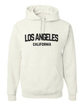 Los Angeles California Retro Black Design Custom Hoodie White
