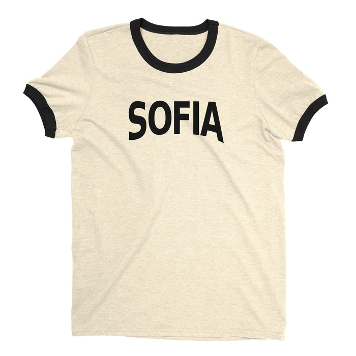 Sofia Ringer Tee — Natural