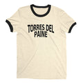 Torres del Paine National Park Ringer Tee Retro Style Men's T-Shirt - NYC Factory - Natural