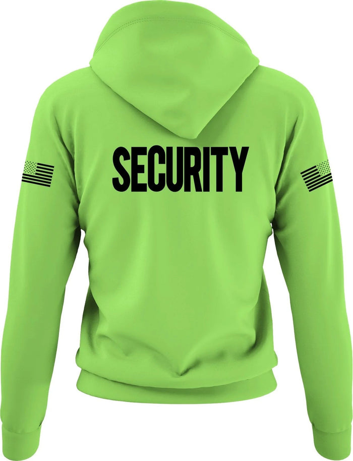 Security Hoodie with USA Flag Sleeve Prints Staff Coach Guard Police Sheriff