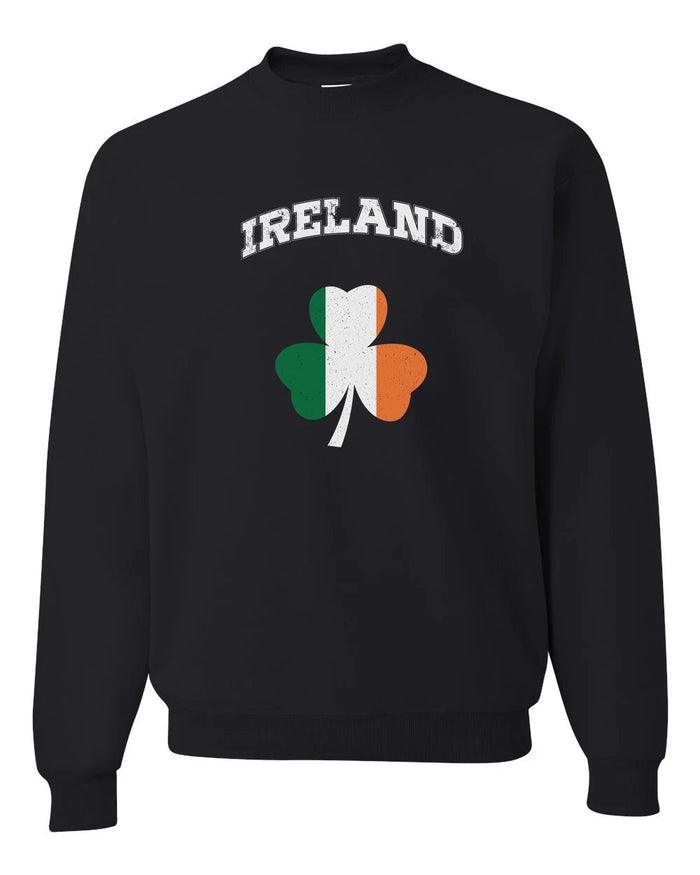 Ireland Flag Retro Design Custom Crewneck Sweatshirt