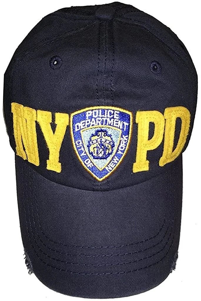 Men's NYPD Baseball Hats (Naqvy / White, 99307) - NYC Factory