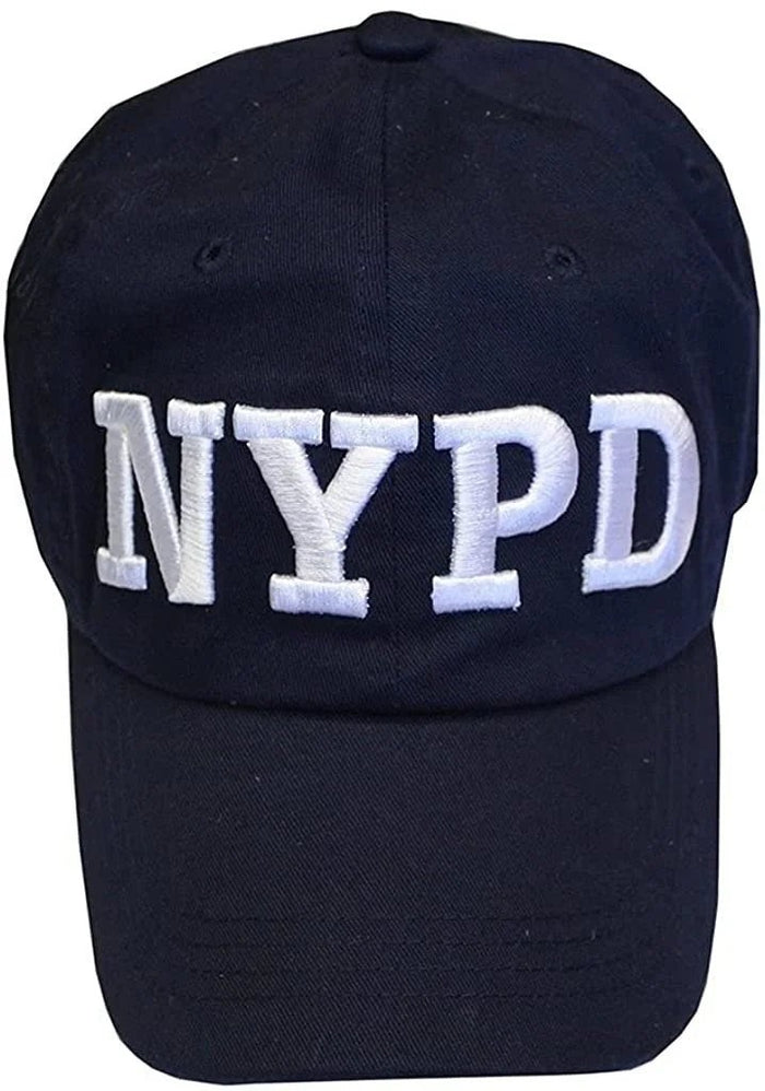 Men's NYPD Baseball Hats (Naqvy / White, 99307) - NYC Factory