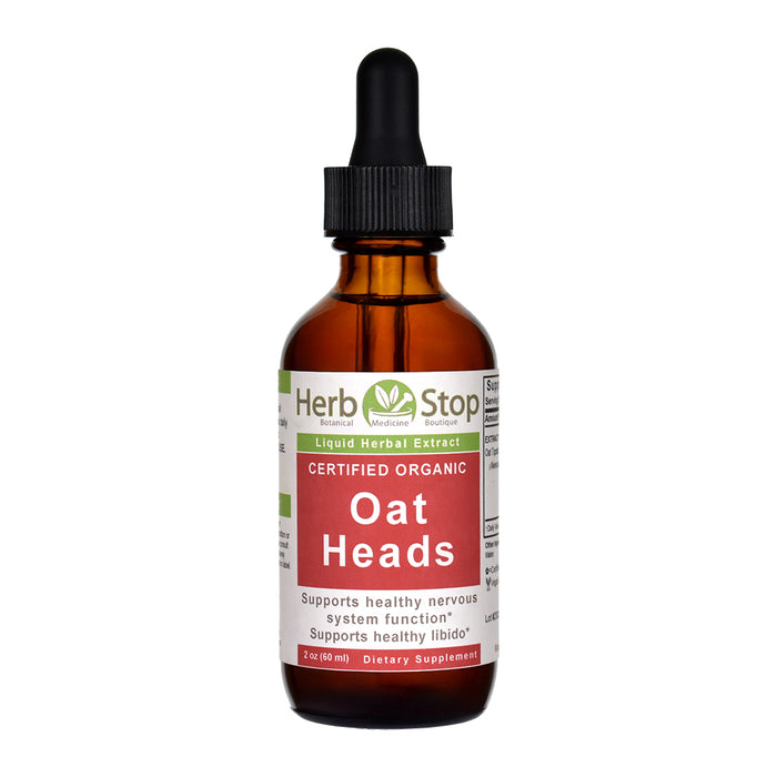 Organic Oat Heads Liquid Extract 2 oz Bottle