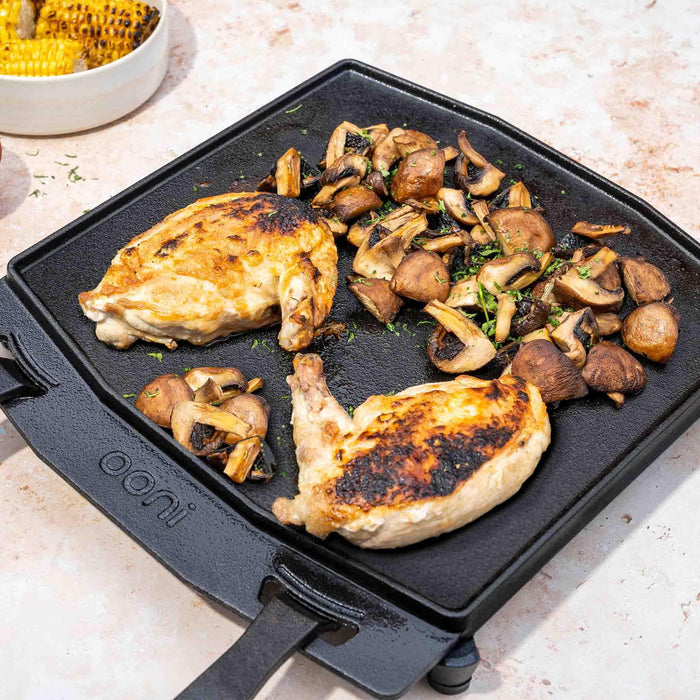 Ooni Dual-Sided Cast Iron Grizzler Plate - BBQ Land