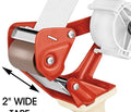 PACKAGING TAPE DISPENSER WITH 2 ROLLS TAPE 2"X50 YARDS