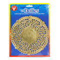 PAPER LACE DOILIES: 6" ROUND GOLD 100 PCS