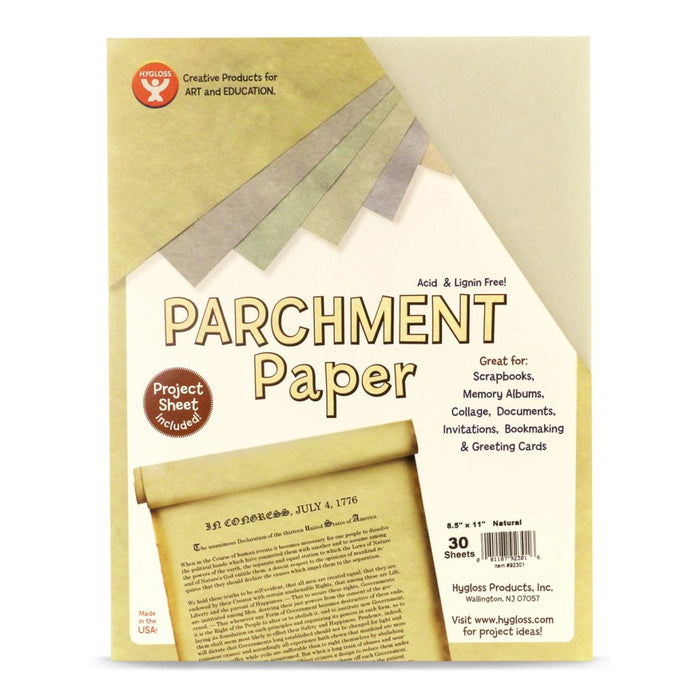 PARCHMENT PAPER -NATURAL  30 SHEETS