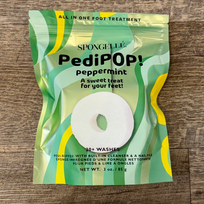 Peppermint PediPOP! Pedi Buffer & Nail File by Spongelle - Lyla's: Clothing & Gifts - Online and Rockwall Texas Boutique