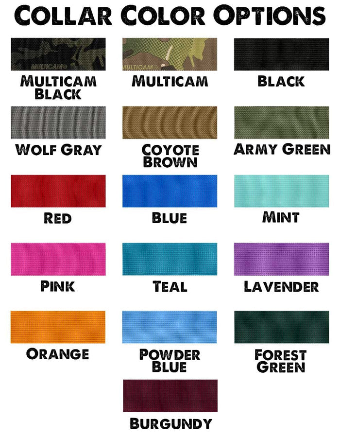 Personalized 1.5" Basic Tactical Dog Collar