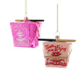 Pink Chinese Take Out Box Ornament 3.75" - bubblegum market