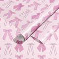 Pink Coquette Bows Wrapping Paper Continuous 10ft Roll - bubblegum market