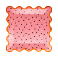 Pink with Black Stars Paper Plates 9" - bubblegum market