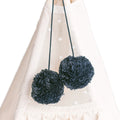 Pom Pom Teepee Tent Toppers - Decorative PomPoms |Colour: Graphite