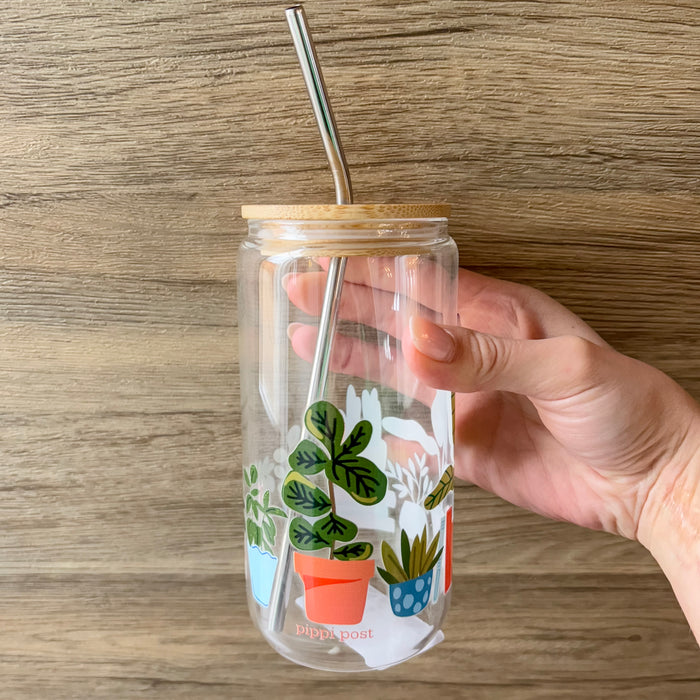 Potted Plants Glass Can - Lyla's: Clothing & Gifts - Online and Rockwall Texas Boutique