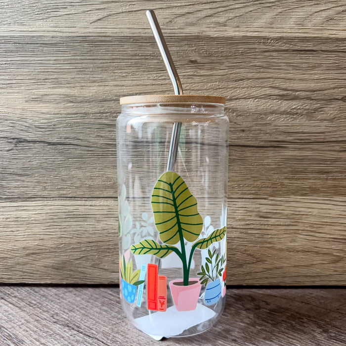 Potted Plants Glass Can - Lyla's: Clothing & Gifts - Online and Rockwall Texas Boutique