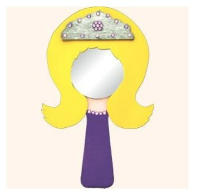 PRINCESS HAND HELD MIRROR  KIT 12 PACK - Creative Kids