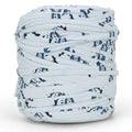 Printed Recycled T-Shirt Fabric Yarn - Charming Blue