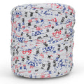 Printed Recycled T-Shirt Fabric Yarn - Sailor