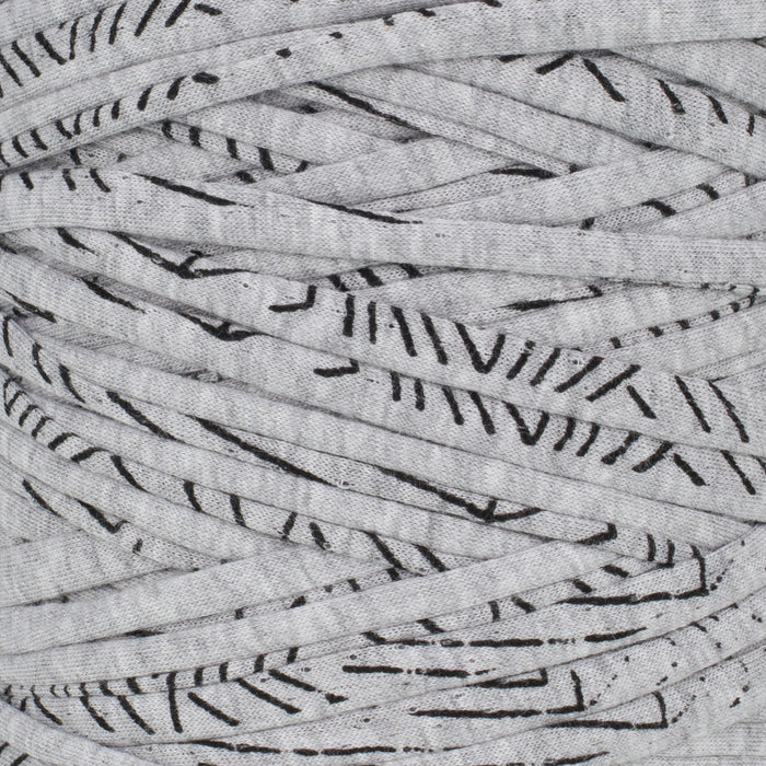 Printed Recycled T-Shirt Fabric Yarn - Stone Wash