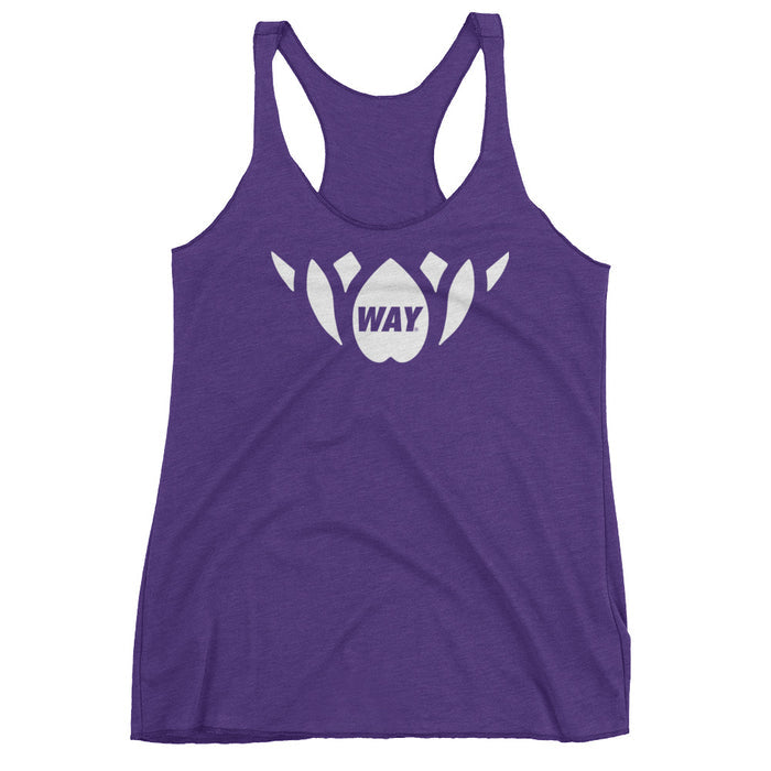 Purple + White Lotus Team Tank