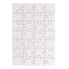 PUZZLE BLANK - 5.5''X8'' 28PC - 24 PUZZLES - Creative Kids