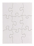 PUZZLE BLANK  4''x5.5'' 9PC 24 PUZZLES - Creative Kids
