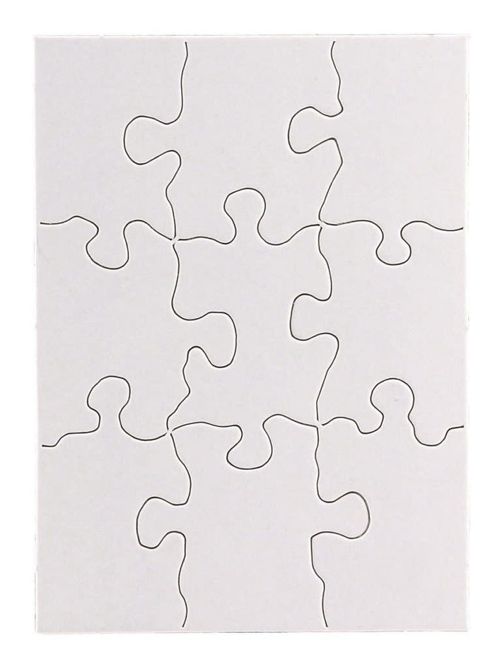 PUZZLE BLANK  4''x5.5'' 9PC 24 PUZZLES - Creative Kids
