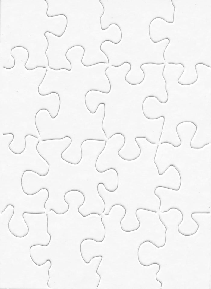 PUZZLE BLANK: 4''x5½'' 16PC  24 PUZZLES - Creative Kids