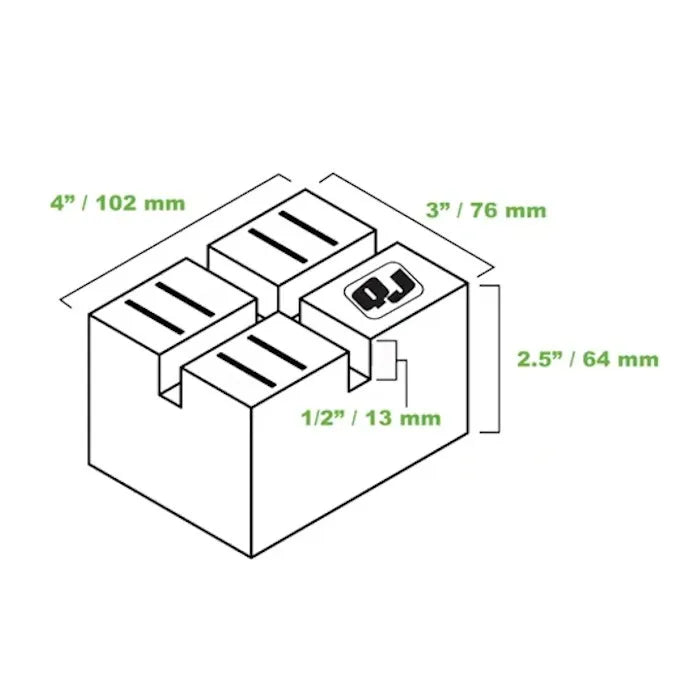 QuickJack 5300013 Pinch-Weld Block Top View