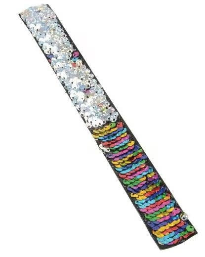 Rainbow Sequin Slap Bracelet - 24 Pack - Creative Kids