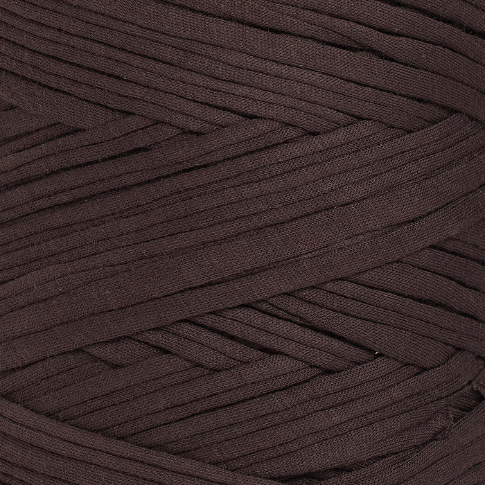 Recycled T-Shirt Fabric Yarn - Chocolate Color