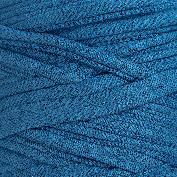 Recycled T-Shirt Fabric Yarn - Ocean Teal Color