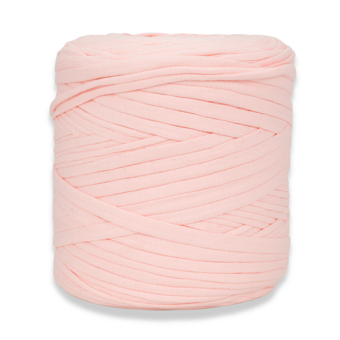 Recycled T-Shirt Fabric Yarn - Salmon Pink Color
