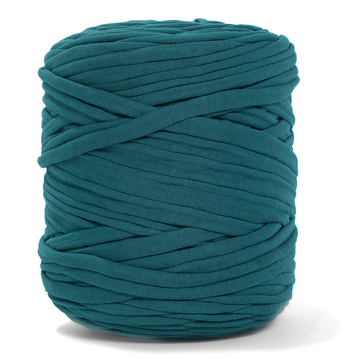 Recycled T-Shirt Fabric Yarn - Teal Color