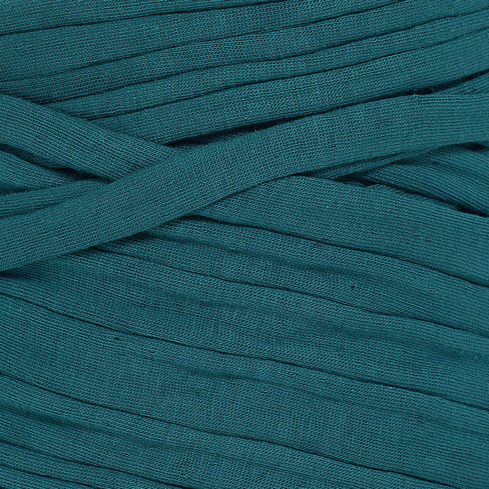 Recycled T-Shirt Fabric Yarn - Teal Color