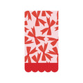 Red Bows Scalloped Fringe Dinner Napkins - bubblegum market