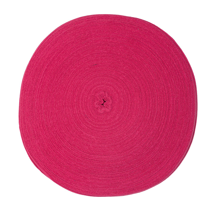 Ribbon Cotton T-Shirt Yarn Raspberry Color