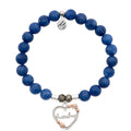 Royal Jade Stone Bracelet with Heart Grandma Sterling Silver Charm