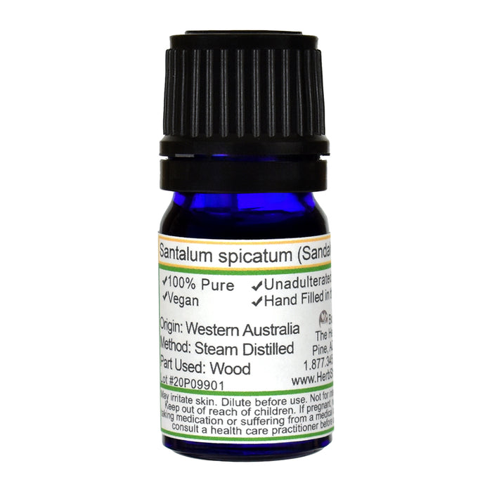 Australian Sandalwood Essential Oil - Back