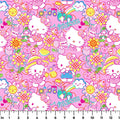 Sanrio Hello Kitty Garden Doodle Cotton Fabric