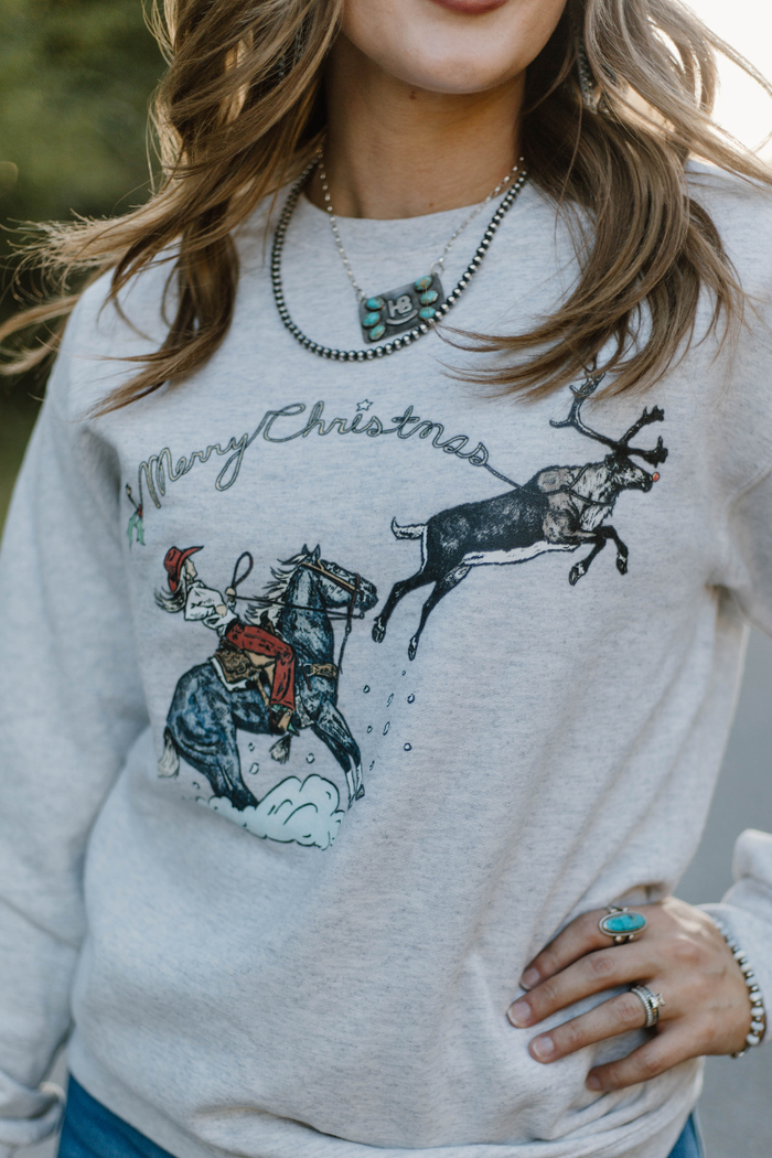 Santa's Breakaway Babe Sweater - Sterling Kreek