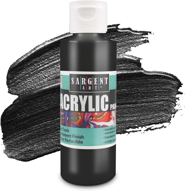 SARGENT ART ACRYLIC PAINT SET:  4OZ BOTTLES 6 PACK - Creative Kids