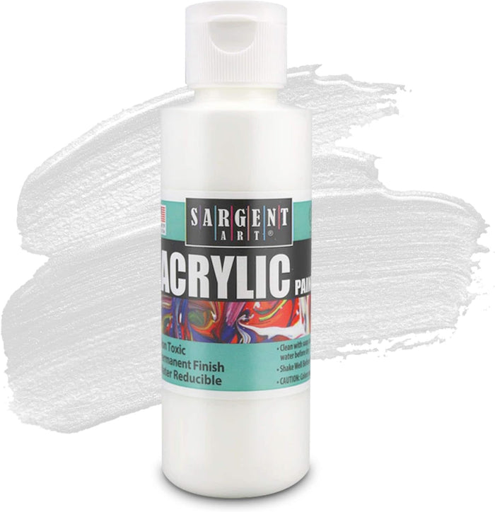 SARGENT ART ACRYLIC PAINT SET:  4OZ BOTTLES 6 PACK - Creative Kids
