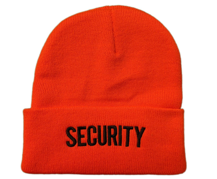 Men's Security Beanie (Orange / Black) - NYC Factory