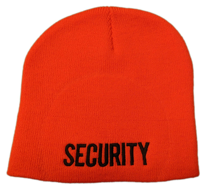 Men's Security Beanie (Orange / Black) - NYC Factory