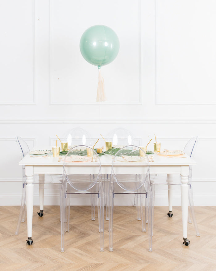 Serengeti - 16in Mint Orb Centerpiece with Skirt
