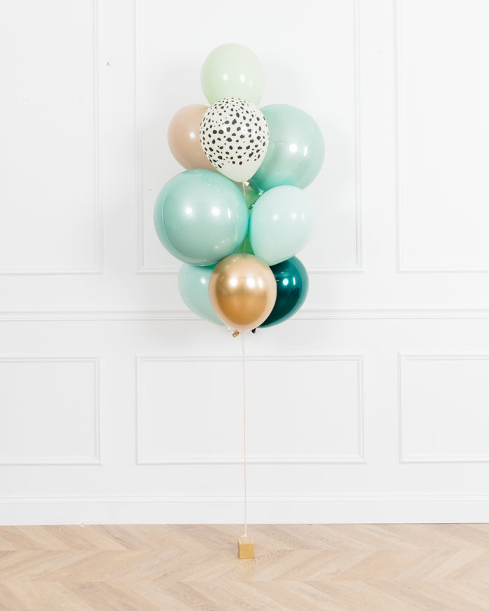 Serengeti - Orbs and 11in Balloons - bouquet of 10